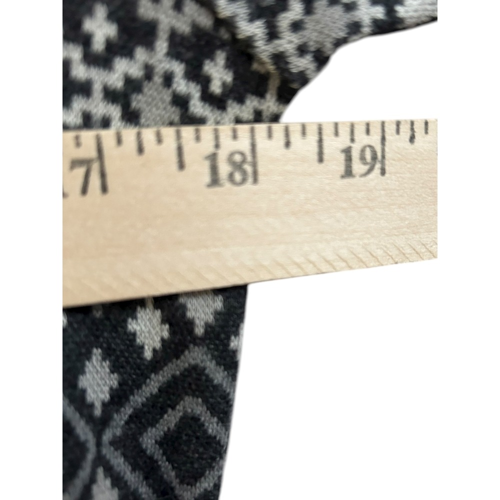 T by Talbots Womens Fair Isle Knit Cowl Neck Long Sleeve Sweater Gray Size XS - Picture 6 of 7